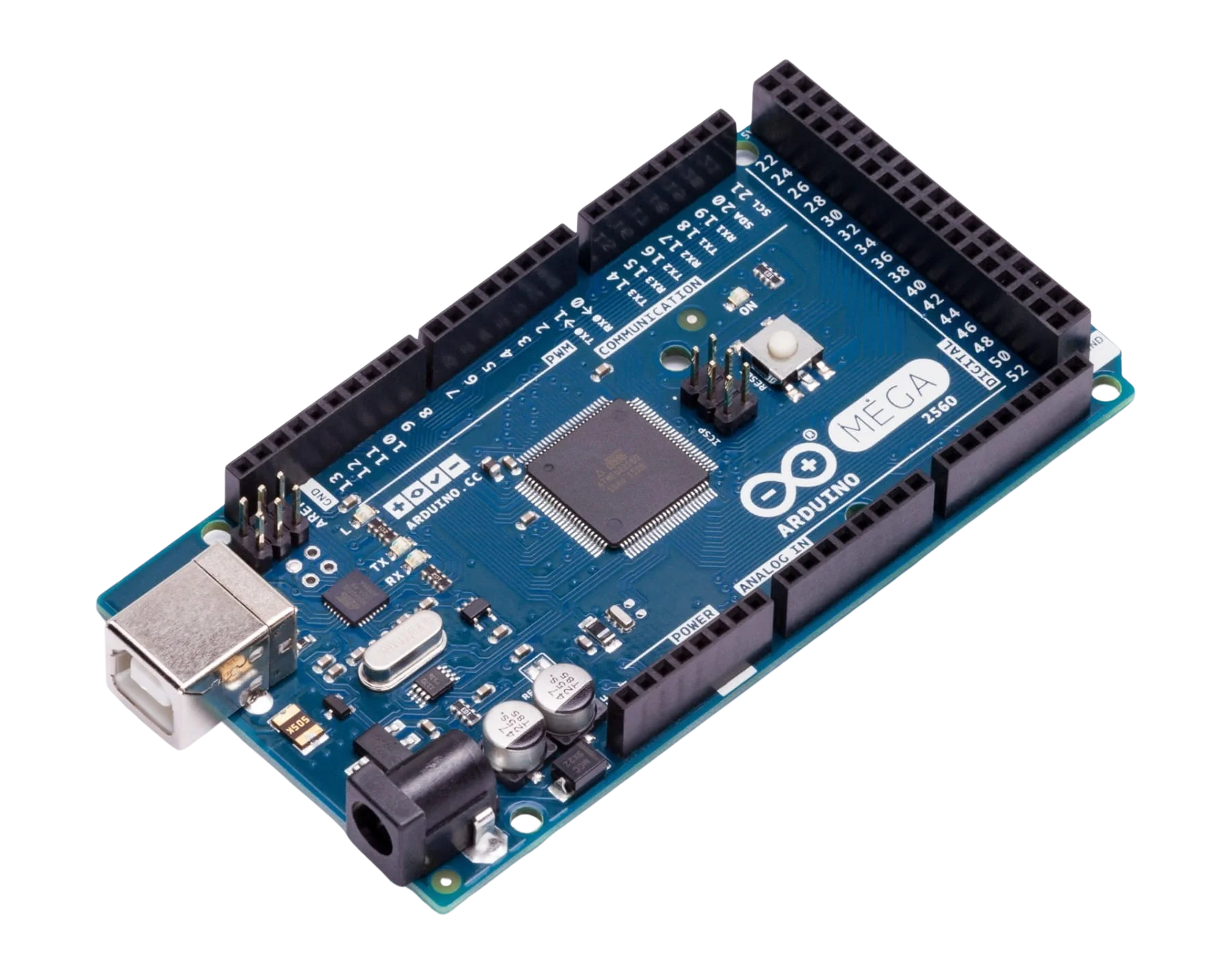 Arduino Mega 2560 Rev3 schemat wyprowadzeń